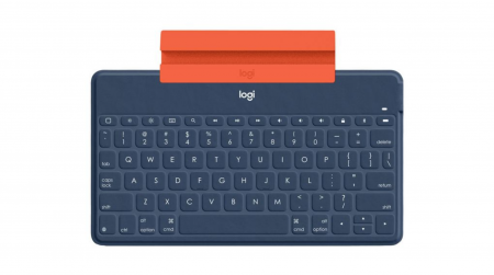 Logitech Keys-to-go Ultra-light, Ultra-Portable Bluetooth Keyboard for iPhone, iPad, Apple TV and Mac - Blue - US
