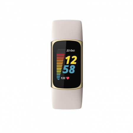 スマートフォン/携帯電話 その他 Fitbit Charge 5 Lunar White/Soft Gold Stainless Steel | Apcom CE
