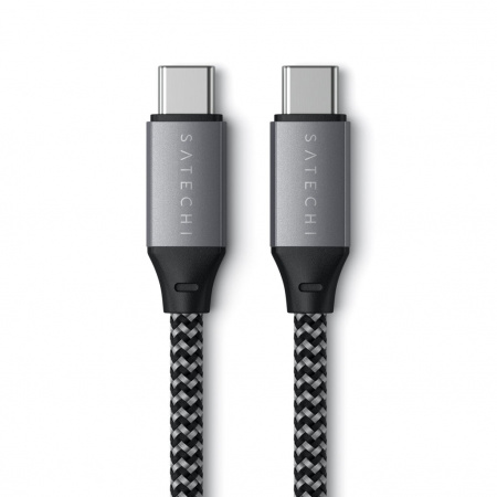 Satechi USB-C to USB-C 100W Braided Charging 2m Cable - Grey