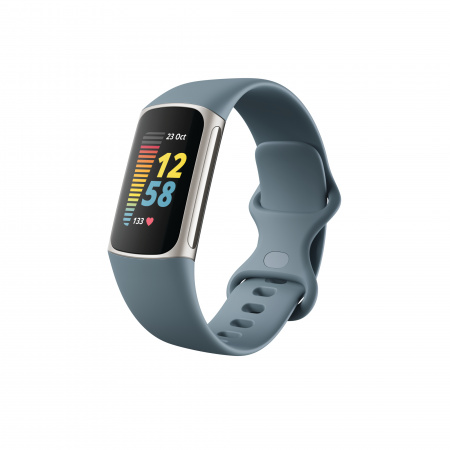 Fitbit Charge 5 Steel Blue/Platinum Stainless Steel | Apcom CE