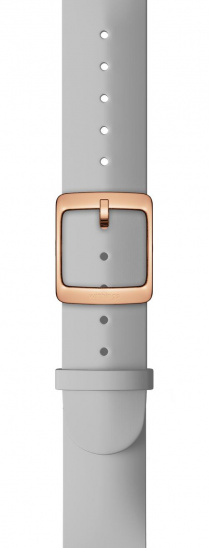 Withings Silicone Wristband 18mm w Rose Gold buckle for Scanwatch 38mm, Steel HR 36mm, Withings Move, Move ECG, Steel - Grey
