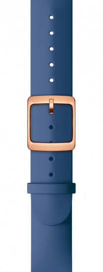 Withings Silicone Wristband 18mm w Rose Gold buckle for Scanwatch 38mm, Steel HR 36mm, Withings Move, Move ECG, Steel - deep Blue