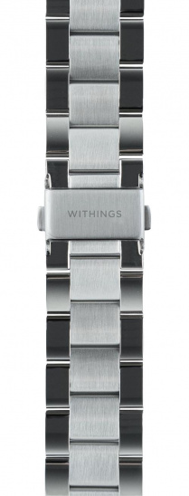 Withings Metal 3in1 Wristband 20mm w Silver buckle for Scanwatch 42mm, Scanwatch Horizon, Steel HR 40mm, Steel HR Sport - Silver