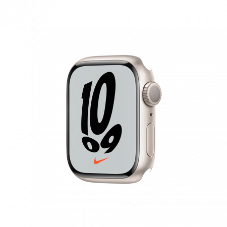 Apple Watch Nike S7 GPS, 41mm Starlight Aluminium Case Only (DEMO)