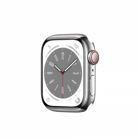 Apple Watch S8 Cellular 41mm Silver Stainless Steel Case Only (DEMO)
