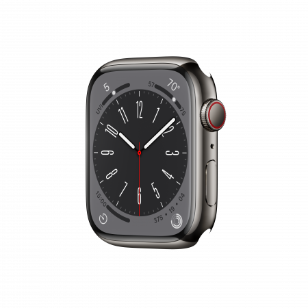 Apple Watch S8 Cellular 45mm Graphite Stainless Steel Case Only (DEMO)