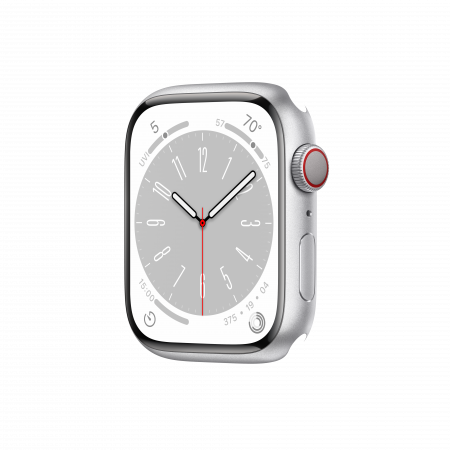 Apple Watch S8 Cellular 45mm Silver Aluminium Case Only (DEMO)
