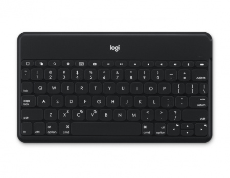 Logitech Keys-to-go Ultra-light, Ultra-Portable Bluetooth Keyboard for iPhone, iPad, Apple TV and Mac - Black - UK