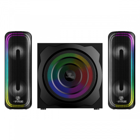 Vertux Gaming SonicTunder-80 2.1 Audio System 80W Rainbow Led