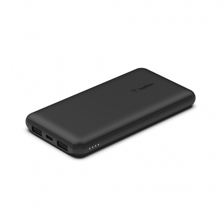 Belkin BOOST CHARGE (10000 mAH) Power Bank with USB-C 15W - Dual USB-A - 15cm USB-A to C Cable - Black