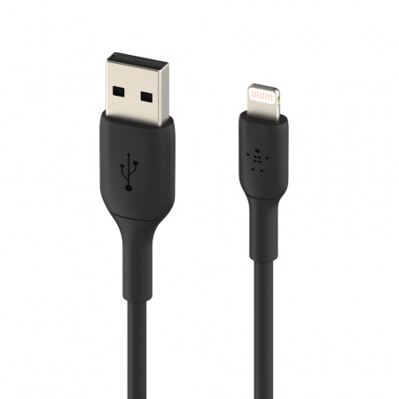 Belkin BOOST CHARGE USB-A to Lightning Cable, PVC - 1M (2 PK) - Black