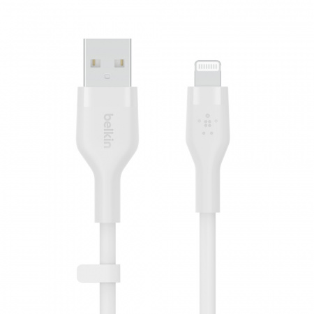 Belkin BOOST CHARGE Silicone cable USB-A to Lightning - 1M - White