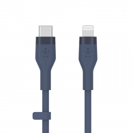 Belkin BOOST CHARGE Flex Silicone cable USB-C to Lightning - 1M - Blue