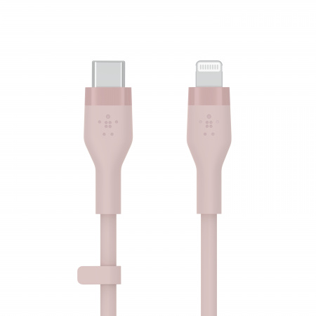 Belkin BOOST CHARGE Flex Silicone cable USB-C to Lightning - 1M - Pink