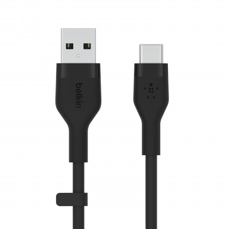 Belkin BOOST CHARGE Flex Silicone cable USB-A to USB-C - 1M - Black