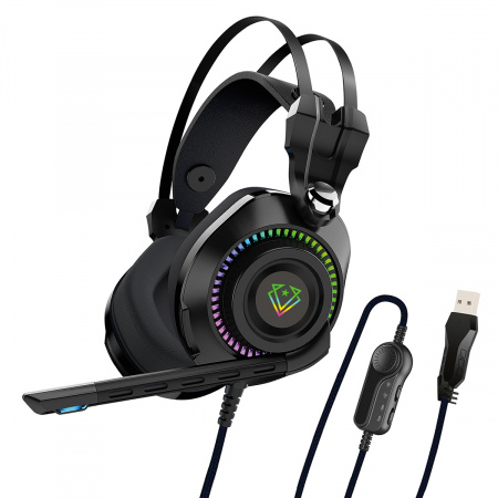 Vertux Gaming Bogota Headsets with RGB - Black