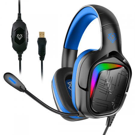 Vertux Gaming Miami 7.1 Headset with EQ soft - Blue