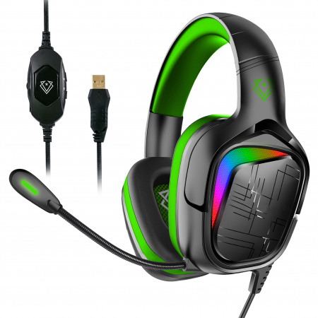 Vertux Gaming Miami 7.1 Headset with EQ soft - Green