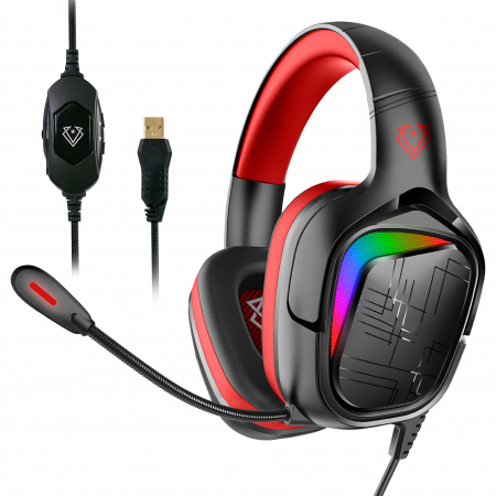 Vertux Gaming Miami 7.1 Headset with EQ soft - Red