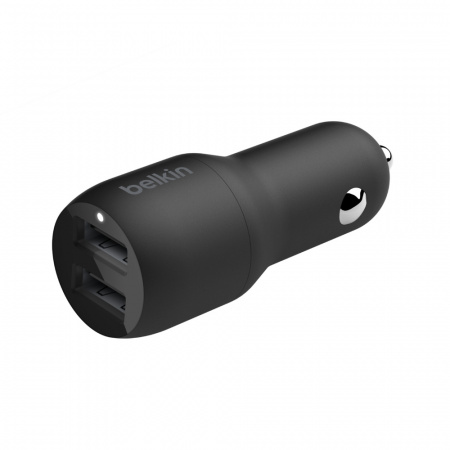 Belkin Car Charger BOOST_CHARGE Dual USB-A 24W - Black