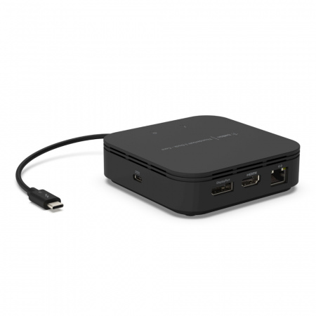 Belkin CONNECT Thunderbolt 3 Core displayport/HDMI 60wPD dock for mac and windows with tethered Thunderbolt cable - Black