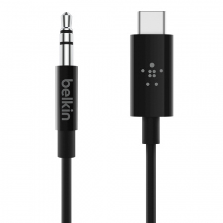 Belkin ROCKSTAR USB-C to 3.5 mm Audio Cable 1.8m - Black