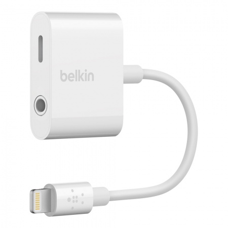 Belkin ROCKSTAR 3.5 mm Audio + Charge Adapter - White