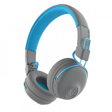 JLAB Studio Wireless On Ear Headphones Grey/Blue