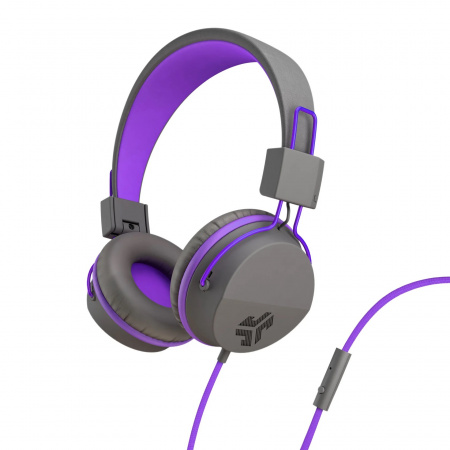 JLAB JBuddies Studio Kids Wired Headphones - Grey/Purple