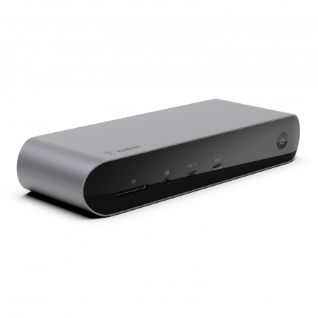 Belkin CONNECT Pro Thunderbolt 4 Dock - Triple display support up to 8K - Thunderbolt 4 - USB C - USB A - HDMI - SD - GbE - Audio - Mac/PC compatible - Black
