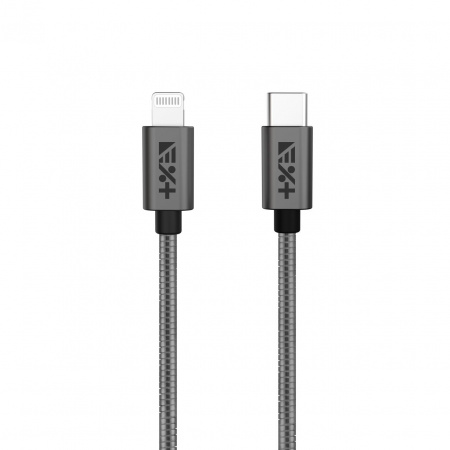 Next One USB-C to Lightning Metallic Cable 1.2m Space Gray