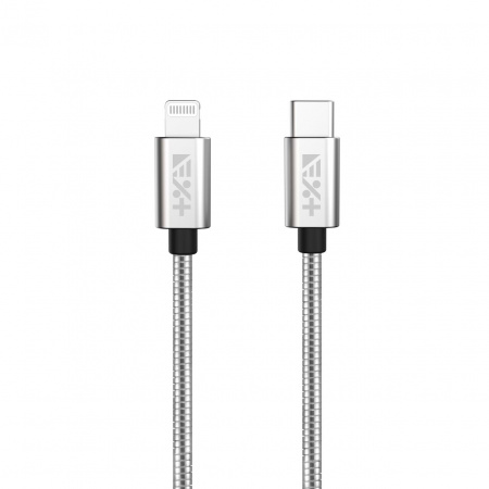 Next One USB-C to Lightning Metallic Cable 1.2m - Silver