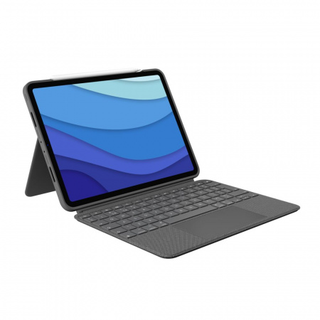 Logitech Combo Touch Detachable keyboard case with trackpad for iPad Pro 11-inch (1st, 2nd, 3rd and 4th gen) - Grey - UK