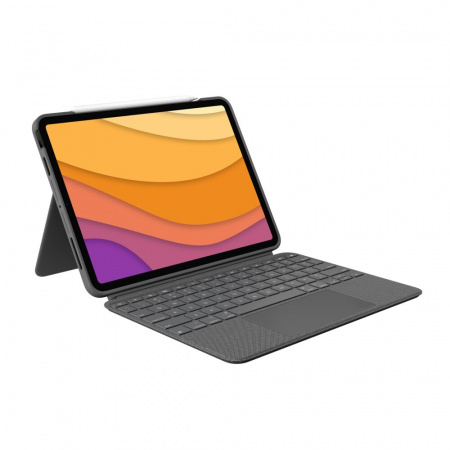 Logitech Combo Touch Detachable keyboard case with trackpad for iPad Air (4th & 5th generation) - Grey - UK