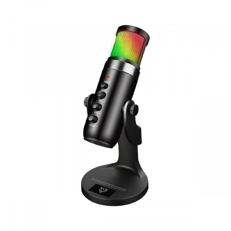 Vertux Gaming Crusader Unidirectional Hyper - Sensitive Cardioid Gaming Microphone - Black