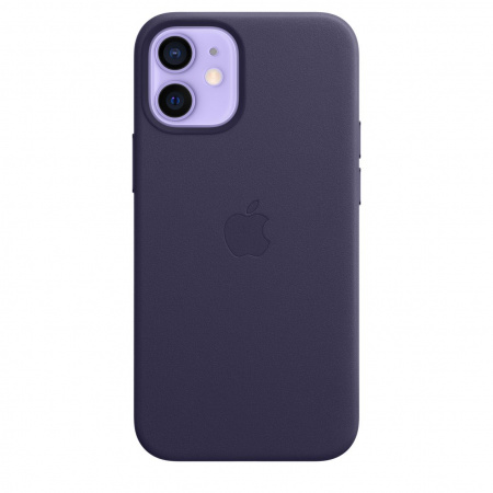 Apple iPhone 12 mini Leather Case with MagSafe - Deep Violet (Seasonal Spring2021)