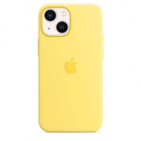 Apple iPhone 13 mini Silicone Case with MagSafe - Lemon Zest (Seasonal Spring 2022)