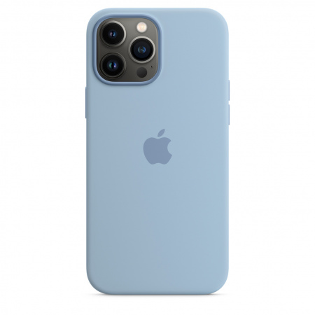 Apple iPhone 13 Pro Max Silicone Case with MagSafe - Blue Fog (Seasonal Spring 2022)
