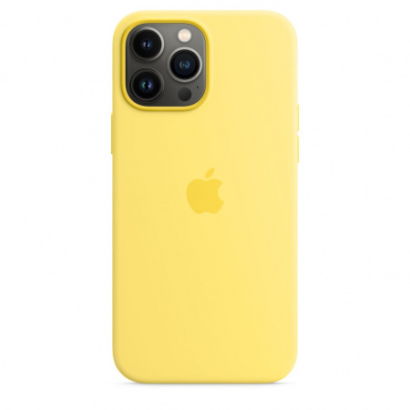 Apple iPhone 13 Pro Max Silicone Case with MagSafe - Lemon Zest (Seasonal Spring 2022)