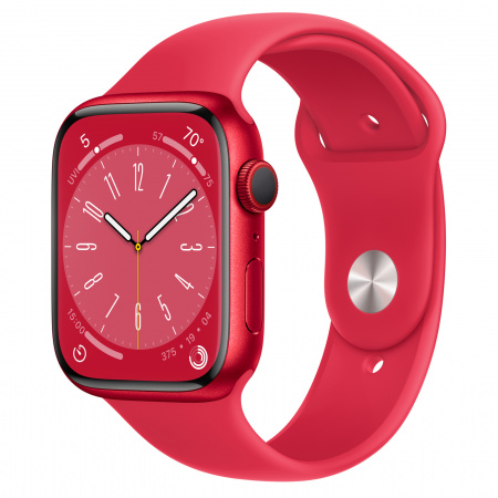 Apple Watch S8 Cellular 45mm (PRODUCT)RED Aluminium Case with (PRODUCT)RED Sport Band - Regular