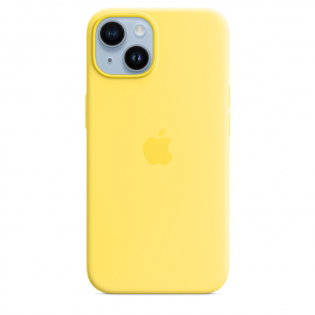 Apple iPhone 14 Silicone Case with MagSafe - Canary Yellow (SEASONAL 2023 Spring)