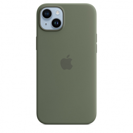 Apple iPhone 14 Plus Silicone Case with MagSafe - Olive (SEASONAL 2023 Spring)