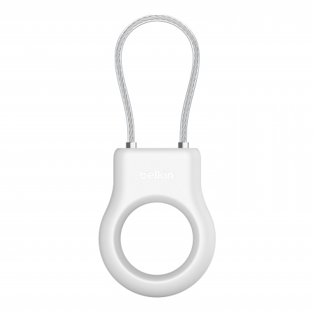 Belkin Secure Holder w Wire Cable - Airtag - White