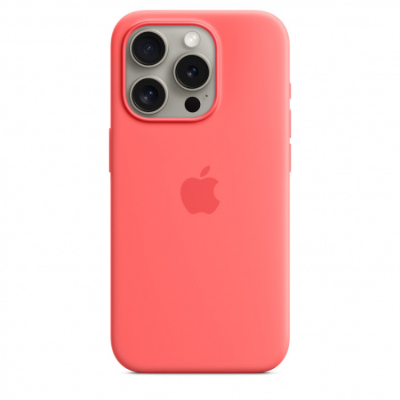 Apple iPhone 15 Pro Silicone Case w MagSafe - Guava