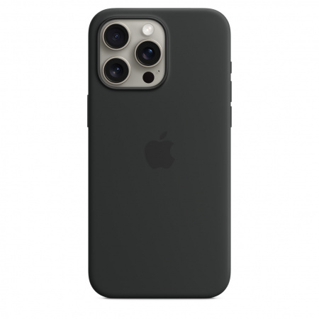 Apple iPhone 15 Pro Max Silicone Case w MagSafe - Black