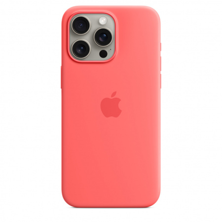 Apple iPhone 15 Pro Max Silicone Case w MagSafe - Guava
