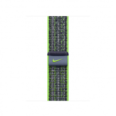 Apple Watch 41mm Nike Band: Bright Green/Blue Nike Sport Loop
