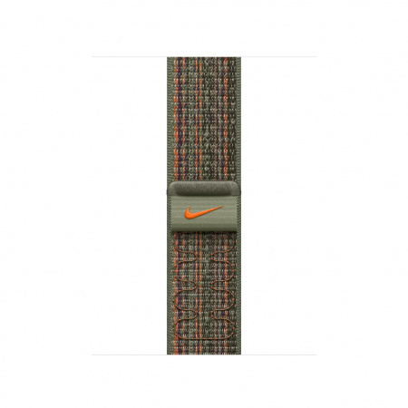 Apple Watch 41mm Nike Band: Sequoia/Orange Nike Sport Loop