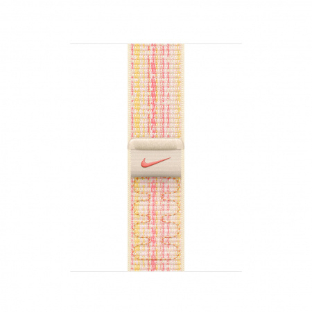 Apple Watch 41mm Nike Band: Starlight/Pink Nike Sport Loop
