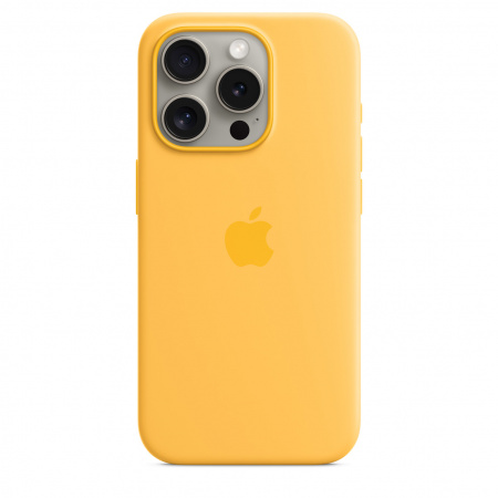 Apple iPhone 15 Pro Silicone Case with MagSafe - Sunshine